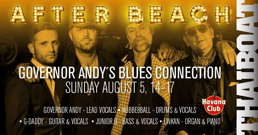 Governor Andy’s Blues Connection<br><span class="event-time">14.00 – 17.00</span>
