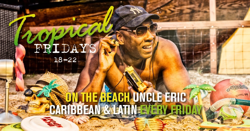 Tropical Fridays<br><span class="event-time">5:e juli, kl 18.00 – 22.00</span>
